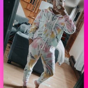 Pastel Tie-Dye Loungewear Set